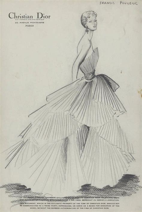 christian dior 1950s|christian dior fashion sketches.